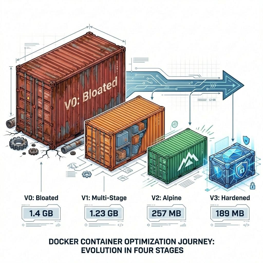 From Bloated to Hardened: A Step-by-Step Docker Optimization Journey